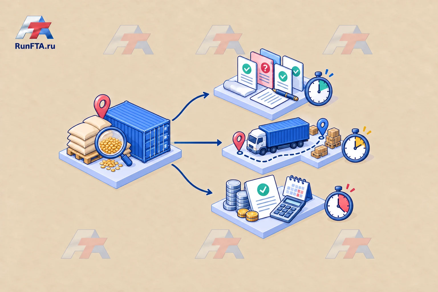 Dividing tasks by stages of working with a single grain shipment: from document preparation to payment control.