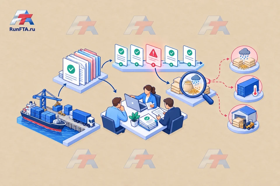 Схема анализа экспортной поставки: от события к гипотезе и действию